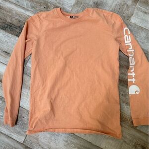 Carhartt Peach Long Sleeve Tee with Logo